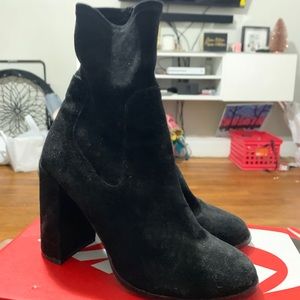 Chinese Laundry Suede Sock Booties